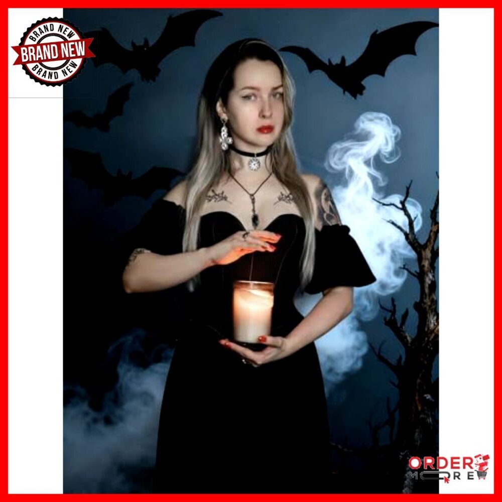 Off Shoulder Corset Dress Sweetheart Neckline Puff Sleeve Renaissance Elegant - Picture 3 of 7
